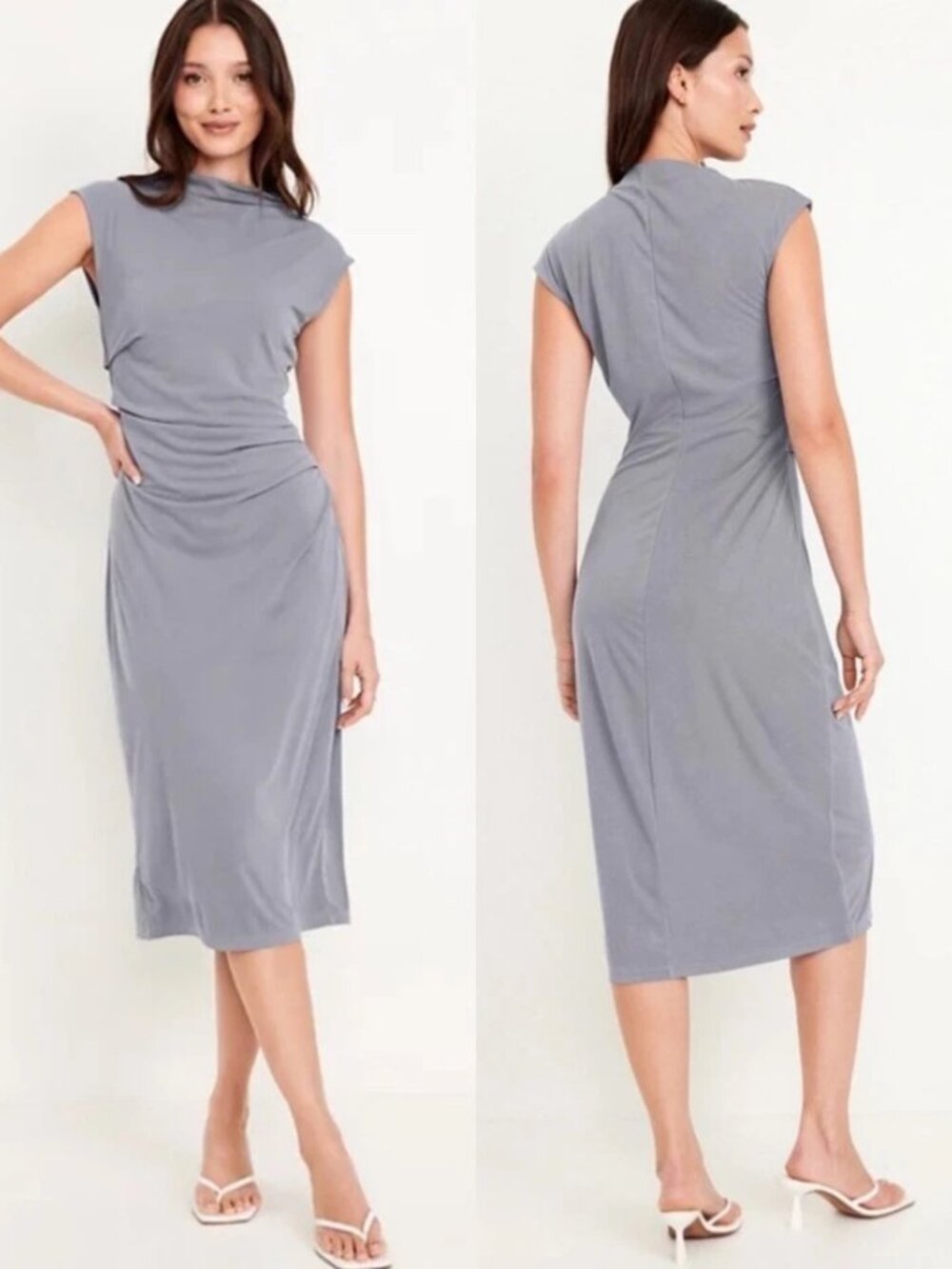 NWT Old Navy Ruched Midi Dress